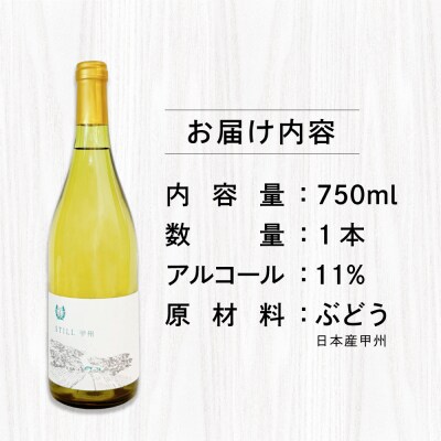 【年内発送】【糸島マスエワイナリ】STILL 甲州 1本 糸島市/いとしのいとしま/[AEP004]