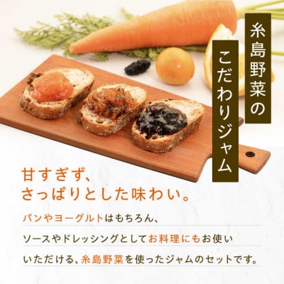 ベジタブル ジャム 詰め合わせ 3個 セット 糸島市/いとしまジャム[AVF001]