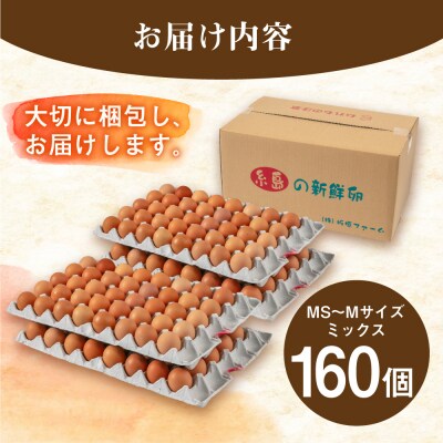 【年内発送】【160個】黄身にコク!白身に甘み!てつやとのりこの玉子 板垣ファーム [AWD005]