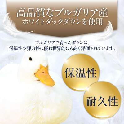 【糸島羽毛ふとん高級ダウン使用】羽毛布団無地ダウン93%【ダブル】[AYM017]