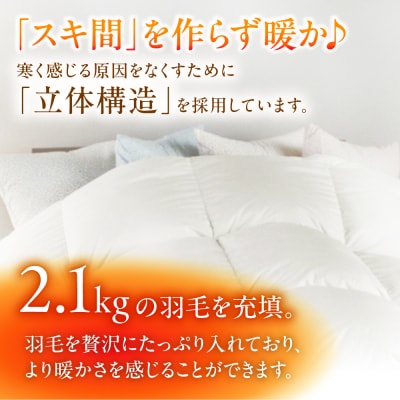 【糸島羽毛ふとんクイーン】羽毛布団無地ダウン93%糸島市/株式会社三樹[AYM020]