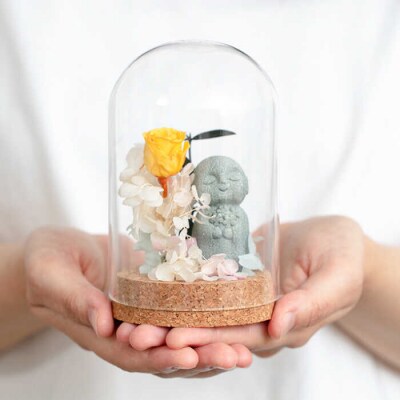 ガラスドームお地蔵さまとお花-花-糸島市/SUKIHANAItoshima[AYO001]