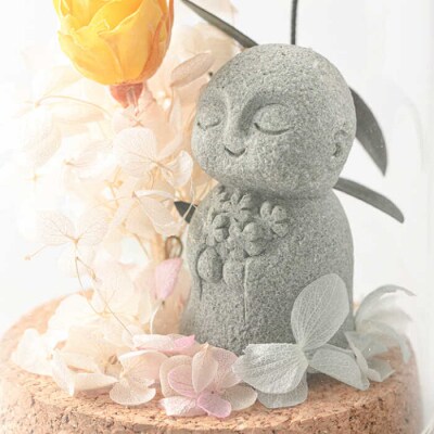 ガラスドームお地蔵さまとお花-花-糸島市/SUKIHANAItoshima[AYO001]