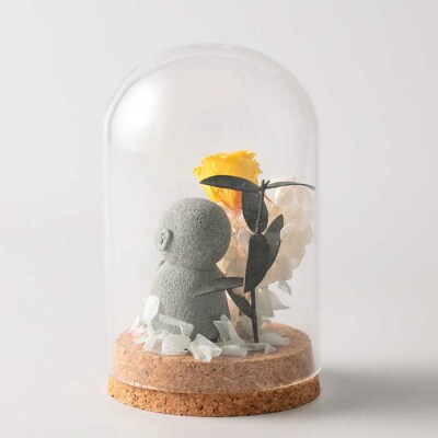 ガラスドームお地蔵さまとお花-花-糸島市/SUKIHANAItoshima[AYO001]