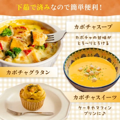 カボチャ 500g 冷凍カット済み 福岡県糸島産 オーガニックナガミツファーム [AGE041]