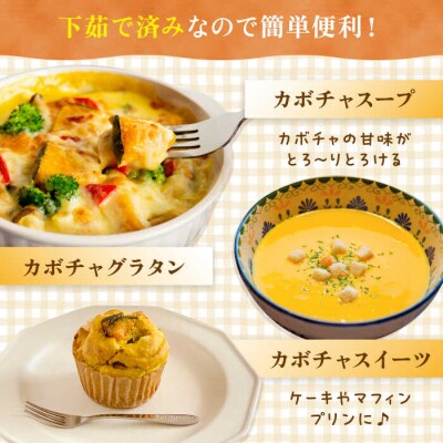 カボチャ 500g 冷凍カット済み 福岡県糸島産 オーガニックナガミツファーム [AGE041]