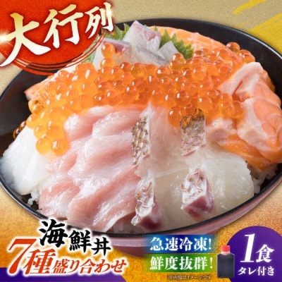 海鮮丼 7種盛り合わせ 1人前 糸島市/塚本鮮魚店　刺身 魚 [ARO001]