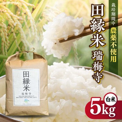 田縁米(でんえんまい)・瑞梅寺(ずいばいじ) 白米5kg NPO法人田縁プロジェクト[ATM004]
