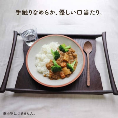 【 ブラック ウォールナット 】 ディナー スプーン 5本 セット 家具工房 橙 [AZF005]