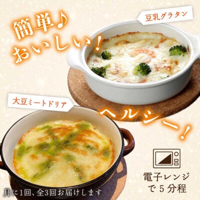 【全3回定期便】湯葉三昧セット(豆乳グラタン/大豆ミートドリア/湯葉)酒瀬川[AZJ010]