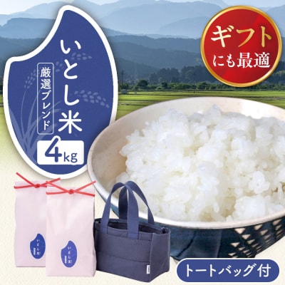 いとし米厳選ブレンド Premium Gift 2kg×2 ライスバッグ[AIM081]