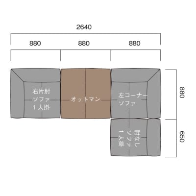 【Ritzwell】PLAZA SOFA(L型セット) 家具 ソファ [AYG010]