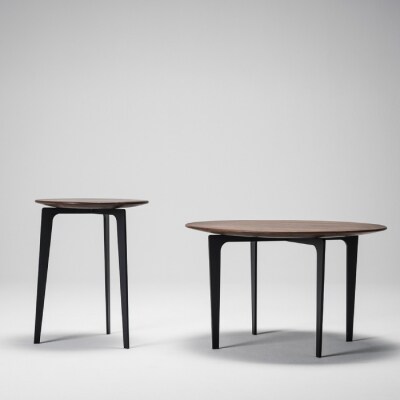 【Ritzwell】OS SIDE TABLE(φ400) ウォールナット [AYG027]