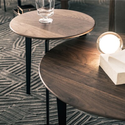 【Ritzwell】OS SIDE TABLE SET/φ700+φ400[AYG035]