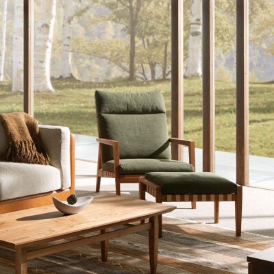 【Ritzwell】【ブラックチェリー】BLAVA EASY CHAIR[AYG044]