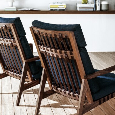 【Ritzwell】【ブラックチェリー】BLAVA EASY CHAIR[AYG044]