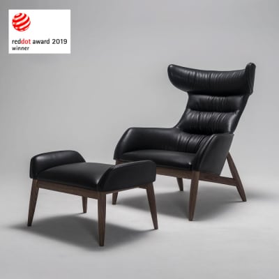【Ritzwell】BEATRIX SET/CHAIR(M)+OTTOMAN [AYG054]