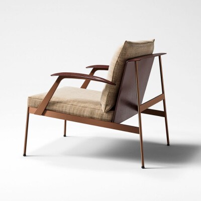 【Ritzwell】MERCURY LOUNGE CHAIR　肘ありタイプ [AYG059]