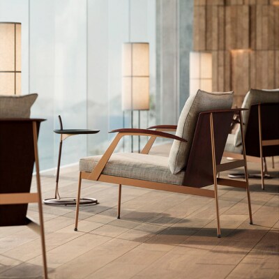 【Ritzwell】MERCURY LOUNGE CHAIR　肘なしタイプ [AYG060]