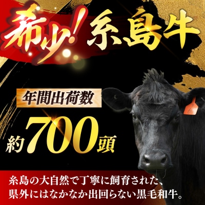 糸島牛 A4 ウデ・モモ・バラ切り落とし 3種 糸島市 / 志摩スモークハウス [AOA044]