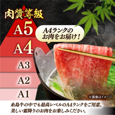 糸島牛 A4 ウデ・モモ・バラ切り落とし 3種 糸島市 / 志摩スモークハウス [AOA044]
