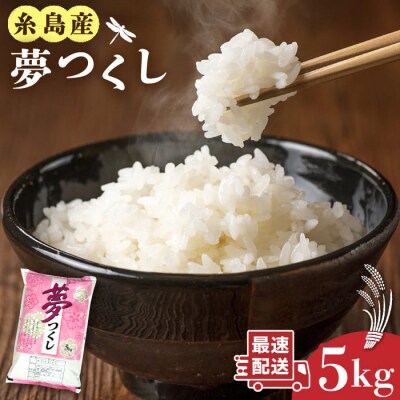 糸島産 夢つくし 5kg 糸島市/三島商店[AIM001]