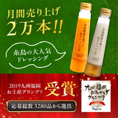 【ご家庭用】糸島野菜を食べる生ドレッシング(人参・玉葱 2本セット)糸島正キ [AQA100]