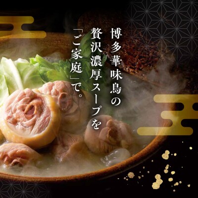 福岡郷土料理 博多華味鳥 水たきスープ 8本セット/トリゼンダイニング [AIB018]