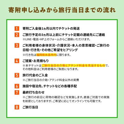 【介護旅行チケット】糸島を巡る日帰り介護付き旅行 糸島市 / 介護旅行専門店ヤシの木[AVP002]