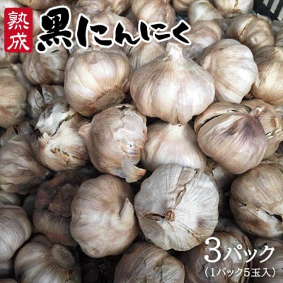 熟成 黒 にんにく ( 3パック )《糸島》【シーブ】[AHC001]