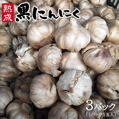 熟成 黒 にんにく ( 3パック )《糸島》【シーブ】[AHC001]