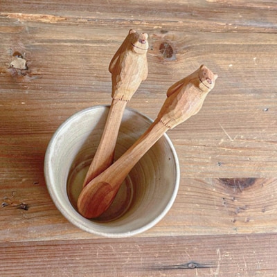 しろくまのデザートスプーン 1本 糸島市 / しろくも工房 【いとしまごころ】 [AEO005]