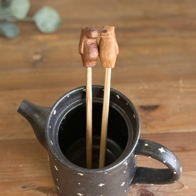 しろくまのマドラー 糸島市 / しろくも工房 【いとしまごころ】 [AEO008]