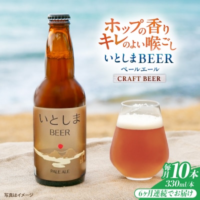 【全6回定期便】いとしまBEER (ペールエール) 330ml×10本 糸島市 [AUA057]