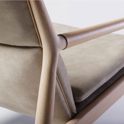 【Ritzwell】CONSTANTINO EASY CHAIR レザー [AYG078]