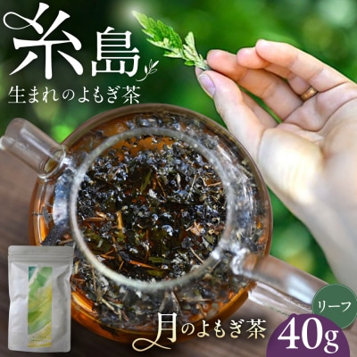 月のよもぎ茶 茶葉40g 糸島市 / - suu - [ADQ003]