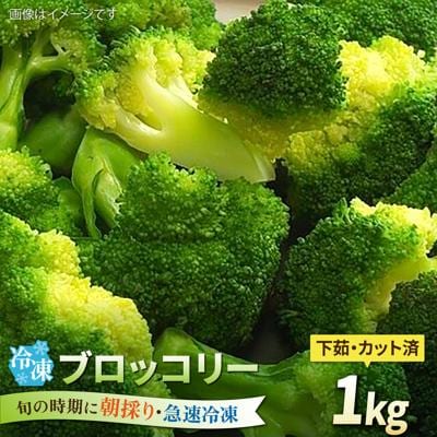 ブロッコリー 1kg 冷凍 旬の時期に急速冷凍 【福岡県糸島産】 [AGE053]