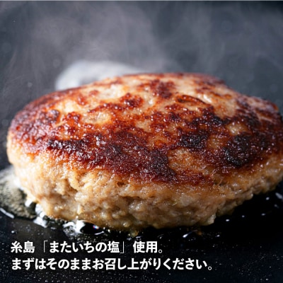 【A5ランク】 糸島牛 ハンバーグ 150g × 8個 / 福岡マルシンフーズ [ASQ002]