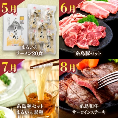 【全12回】【限定30セット】プレミアム定期便 糸島市 / 伊都菜彩 [AED011]