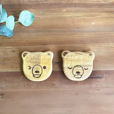 しろくまのコースター 1点 糸島市 / しろくも工房【いとしまごころ】 [AEO012]