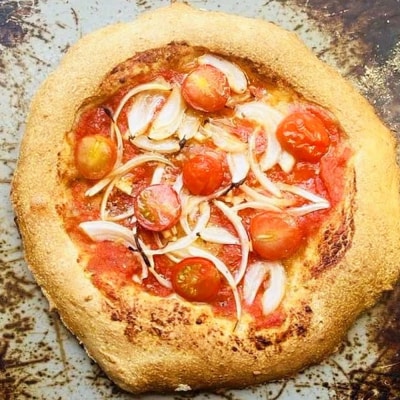 マリナーラ 全粒粉ピッツァ 自家製 トマトソース 1枚 糸島市 / わかまつ農園 [AHB055]