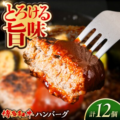 博多和牛 ハンバーグ 100g×12個 糸島市 / 幸栄物産 牛肉 黒毛和牛 [ABH051]