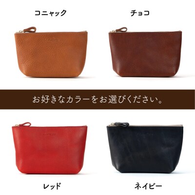 マチありのファスナーポーチ Lsize  LADIES&GENTLEMEN [ADK079]