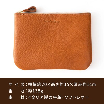 マチなしのファスナーポーチ Lsize  LADIES&GENTLEMEN [ADK081]