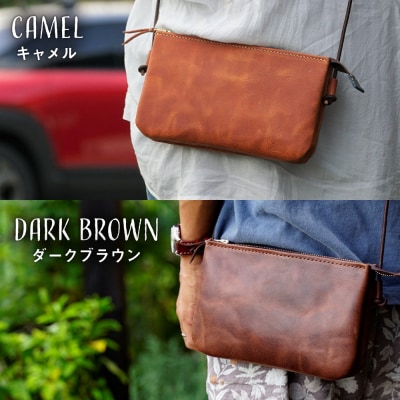 本革 3ポケット サコッシュ 糸島市 / BLESS [AAA034]