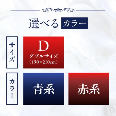 【ダブル】 羽毛 布団 本掛け 2層式 ポーランド産 グースダウン95%  [AYM030]