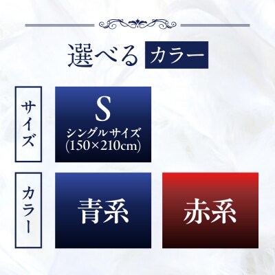 【シングル】 羽毛 布団 本掛け 2層式 ポーランド産 グースダウン95% [AYM028]