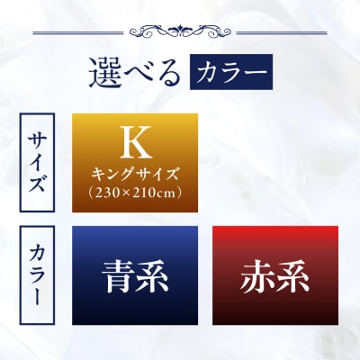 【キング】 羽毛 布団 本掛け 2層式 ポーランド産 グースダウン95%  [AYM032]