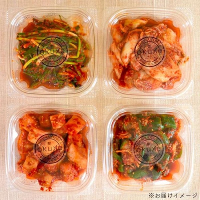 玉家 の キムチ セット C ( 白菜 / 葱 / 胡瓜 / 大根 ) [AAE003]