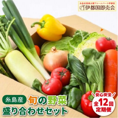 【全12回定期便】糸島産旬の野菜盛り合わせセット[AWC009]